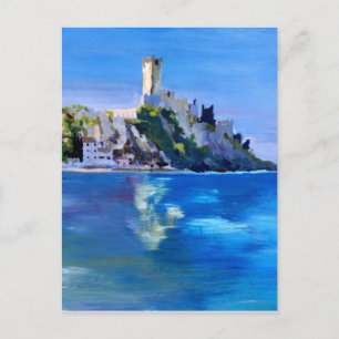 Malcesine mit Castello Scaligero Postkarte