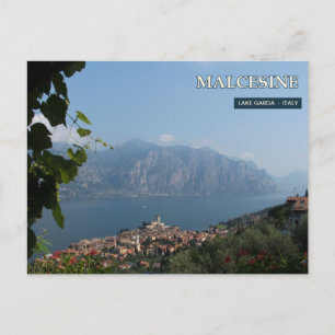 Malcesine und Panorama vom Gardasee Postkarte