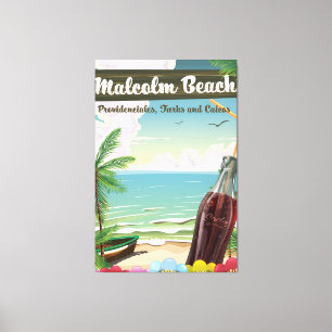 Malcolm Beach, Providenciales, Turks und Caicos Leinwanddruck