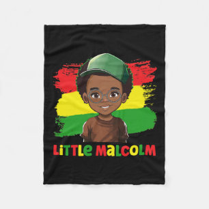 Malcolm Black History Mont Melanin Kid Boy Son Pr Fleecedecke