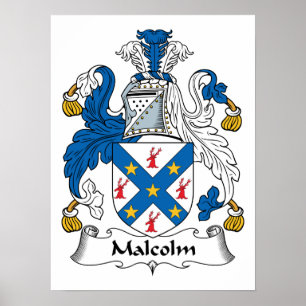 Malcolm Familienwappen Poster