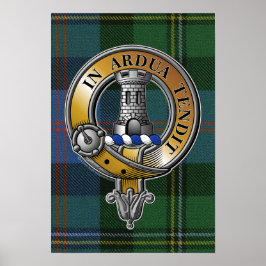 Malcolm Tartan & Abzeichen Poster