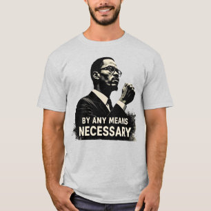 Malcolm X Tribute Silhouette - Inspiration T-Shirt