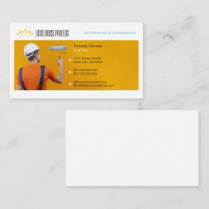 Maldienste   Maler am Arbeitsplatz Visitenkarte