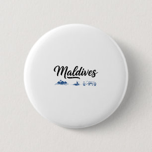 Maldiven Skyline Reise Urlaub Outfits Button