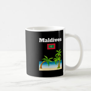 Maldiven Strandliebhaber Reise Souvenir Maledivisc Kaffeetasse