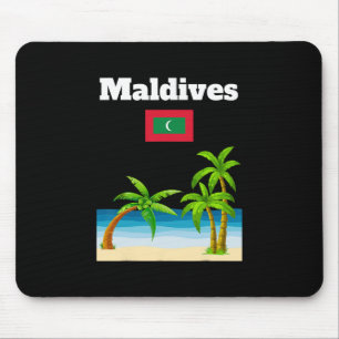 Maldiven Strandliebhaber Reise Souvenir Maledivisc Mousepad