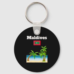 Maldiven Strandliebhaber Reise Souvenir Maledivisc Schlüsselanhänger