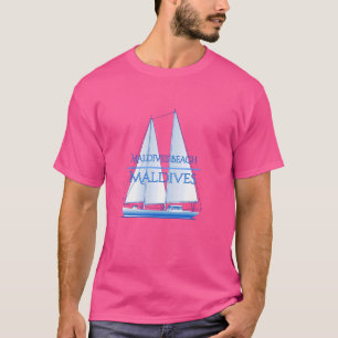 Maldives Beach Maldives Wasserboot T-Shirt