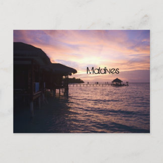 Maldives beach postcard postkarte