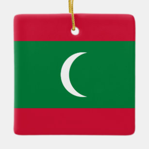 Maldives Flag  Keramikornament