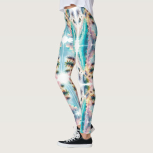 Maldives Luxus Sketch Wasserfarbe Leggings