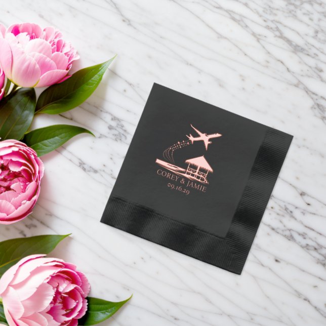 Maldives Passport Servietten Mit Folie (Insitu (Hochzeit))