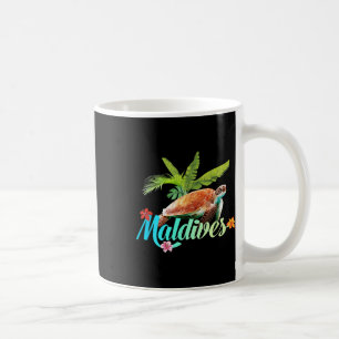 Maldives Sea Turtle Hibisken Island Geschenk Stran Kaffeetasse