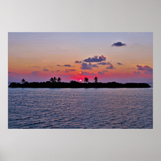 Maldives Sunrise Poster (Vorne)