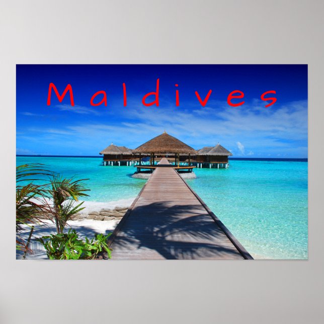 Maldives Tropical Island Resort Poster (Vorne)