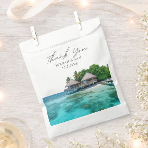 Maldives Wedding Beach Foto Geschenktütchen