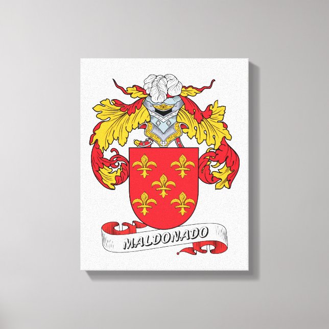 Maldonado Familienwappen Leinwanddruck (Vorderseite)
