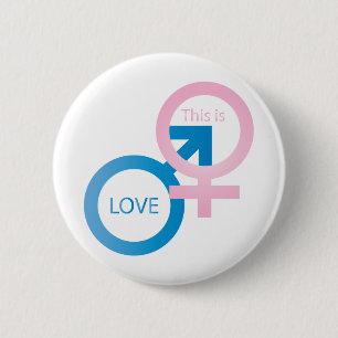Male and female symbols button