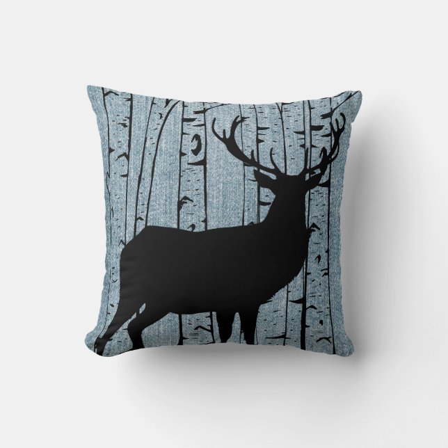 Mâle audacieux de cerfs communs sur le coussin de (Recto)