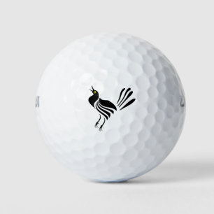 Male Grackle Black Bird Golfball