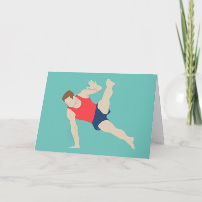 Male Gymnast Karte (Vorderseite)