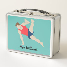 Male Gymnast Metall Brotdose
