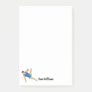 Male Gymnast Post-it Klebezettel
