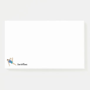Male Gymnast Post-it Klebezettel
