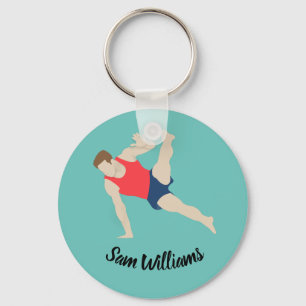 Male Gymnast Schlüsselanhänger