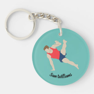 Male Gymnast Schlüsselanhänger