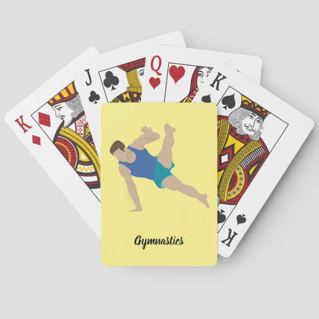Male Gymnast Spielkarten (Rückseite)