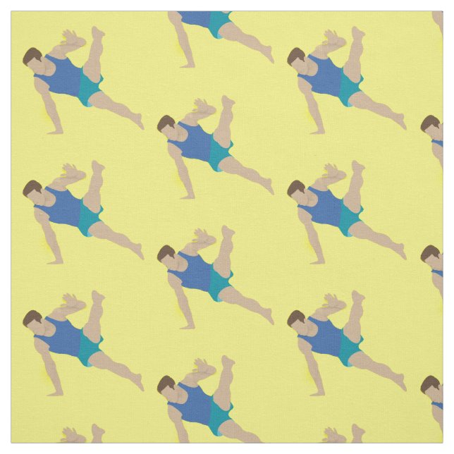 Male Gymnast Stoff (Muster)