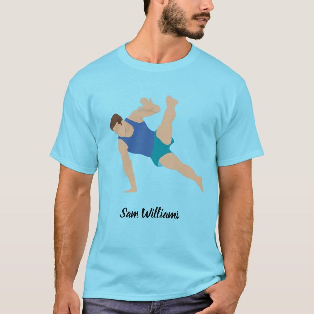 Male Gymnast T-Shirt (Vorderseite)