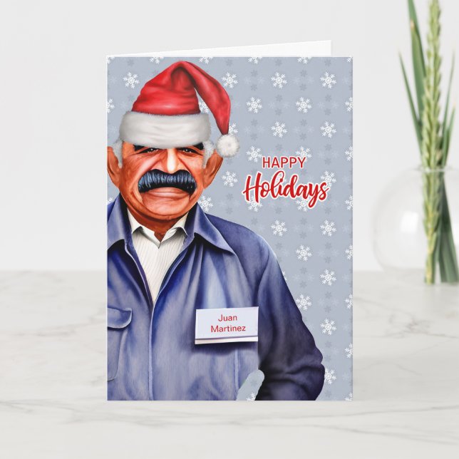 Male Hispanic Postdienst - Weihnachten (Vorderseite)