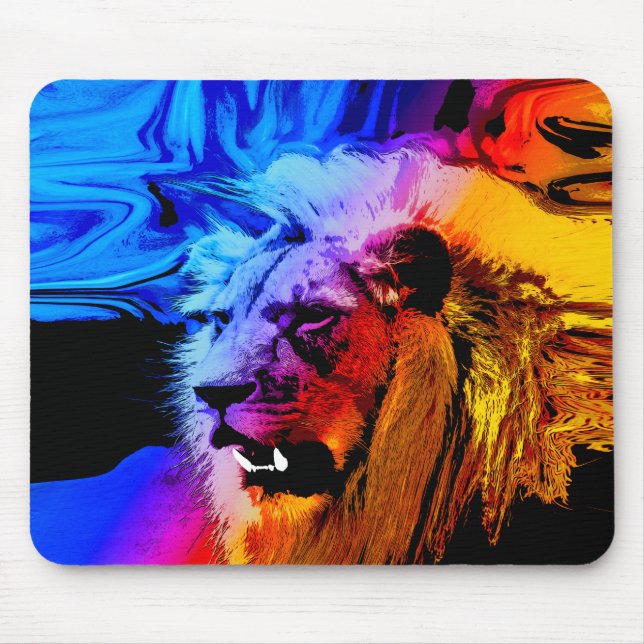 Male Lion Safari Dream Mouse Pad Mousepad (Vorne)