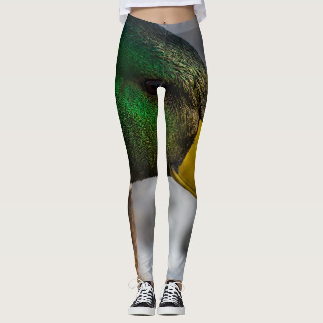 Male Mallard Portrait Leggings (Vorderseite)