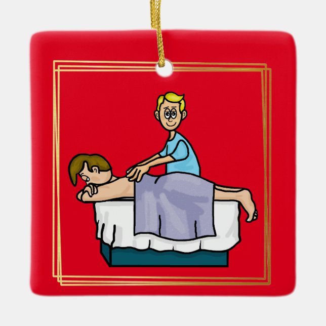 Mâle Massage Ornement de Noël (Devant)