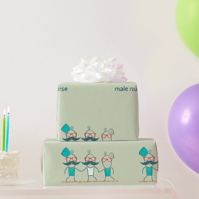 Male Nurse Geschenkpapier (Von Creator hochgeladen)