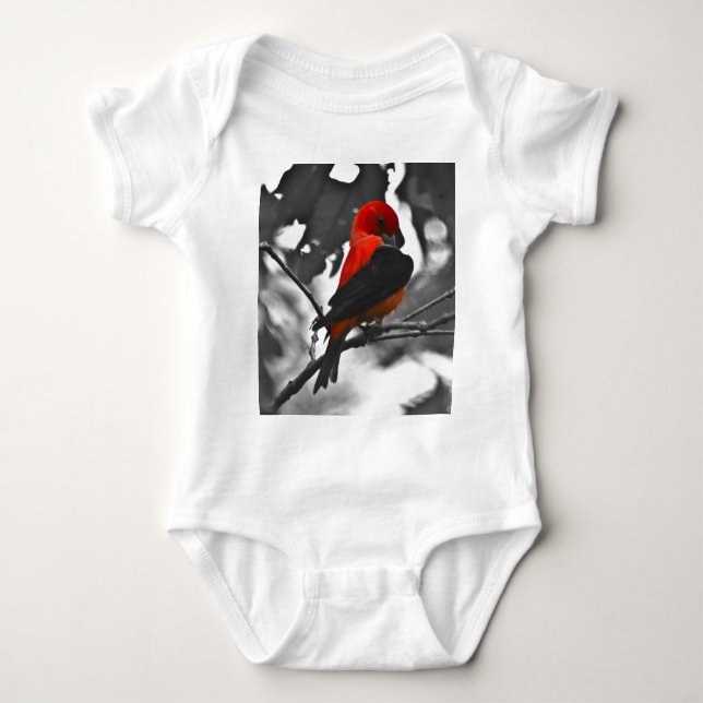 Male Scarlet Tanager Baby Strampler (Vorderseite)