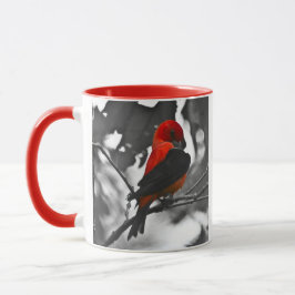 Male Scarlet Tanager Tasse