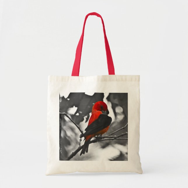 Male Scarlet Tanager Tragetasche (Vorne)