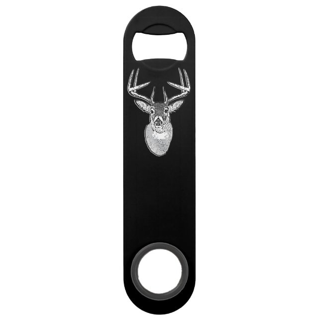 Mâle sur la tête noire de cerfs communs de queue (Devant)