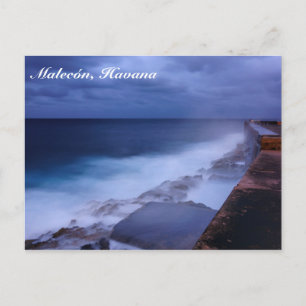 Malecon à La Havane, Cuba carte postale