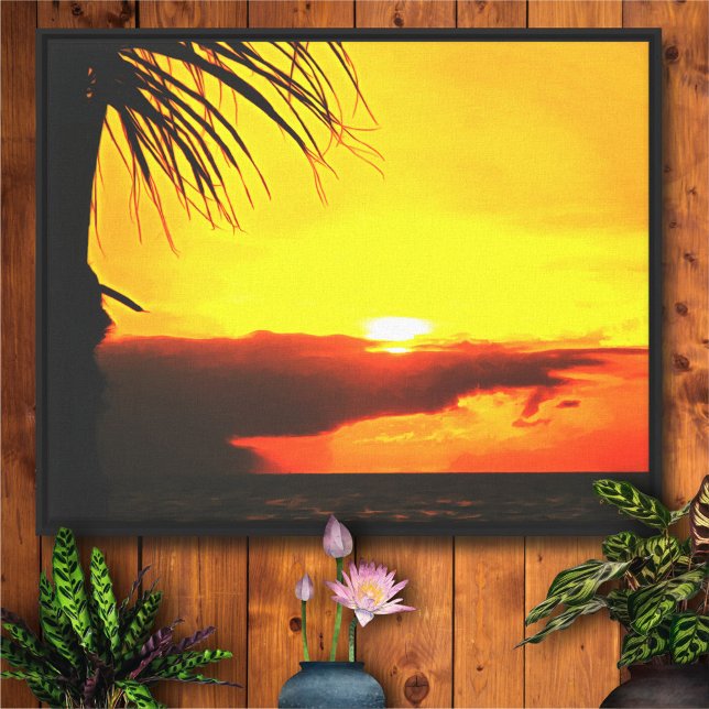 Malecon Sunset 2441 Art Canvas Print Leinwanddruck (Von Creator hochgeladen)