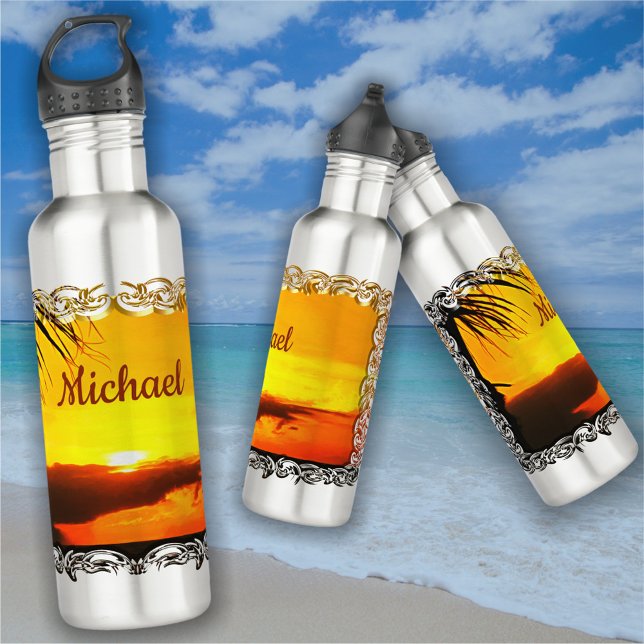 Malecon Sunset 2441 Edelstahlflasche (Von Creator hochgeladen)