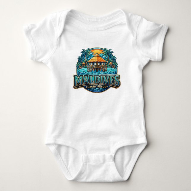 MALEDIVEN BABY STRAMPLER (Vorderseite)