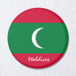 Malediven Flag & Asien - Reise-/Sportfans Magnet<br><div class="desc">Kühlschrankmagnet: Malediven & Asien - Liebe meines Landes und der Malediven Flaggenpatrioten</div>