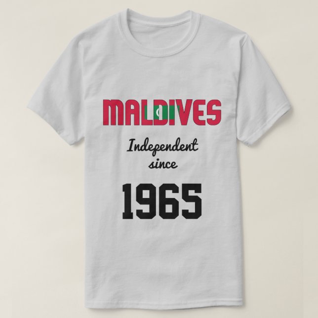 Malediven Flag Independence Celebration T-Shirt (Design vorne)