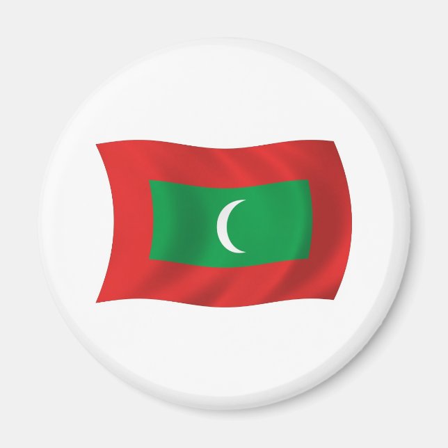 Malediven-Flag-Magnet Magnet (Vorne)
